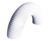 Воздуховод ал. 10VA white, D100, до 3,15m 10VA white